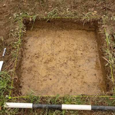 Final depth of Unit B, field A.